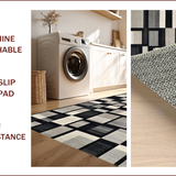 Bold Earthy Geometric Motif(Gray)