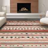 Chic Multicolor Ethnic Motif(Red)