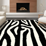 Elegant Textured Zebra Motif(Black)