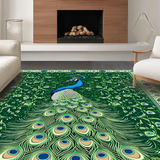 Vibrant Peacock Floral Aesthetic(Green)