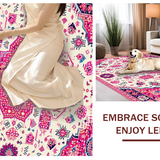Vibrant Pastel Geometric Elegance(White)