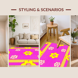 Dynamic Colorful Flower Medley(Pink)