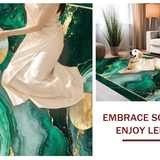 Emerald Gold Marble Elegance(Green)
