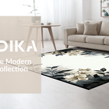 Artful Rustic Leaf Print(Beige)