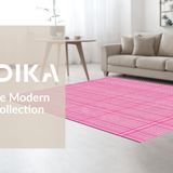 Modern Geometric Pink Checkered Style(Pink)
