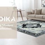 Minimalist Gray Floral Composition(Blue)