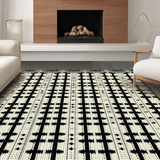 Modern Geometric Lattice Motif(Black)