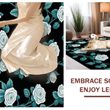 Elegant Floral Textured Delight(Blue)