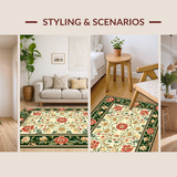 Contemporary Symmetrical Floral Elements(White)