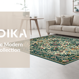 Elegant Green Abstract Fusion(Ivory)