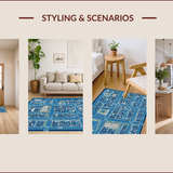 Charming Urban Map Aesthetic(Blue)