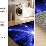 Charming Playful Owl Galaxy Scene(Blue)