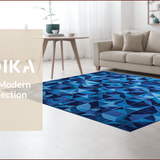 Plush Transitional Decor Area(Blue)