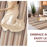 Trendy Textured Striped Elegance(Beige)