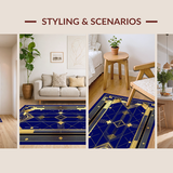 Luxurious Linear Diamond Design(Blue)