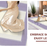 Elegant Lavender Geometric Fusion(Ivory)