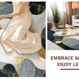 Minimalist Symmetrical Gold and Gray Design(Gray)