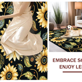 Dynamic Sunflower Graphic Element(Black)