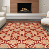 Artful Abstract Geometric Motif(Red)