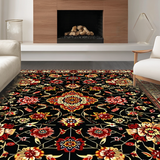 Elegant Black Floral Symmetry(Black)