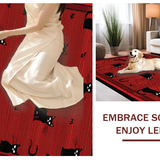 Adorable Pet Shape Decorative Mat(Red)