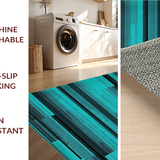 Modern Abstract Teal and Black(Blue)
