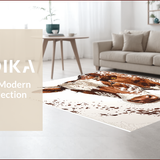 Western Cow Print for Rustic Decor(Brown)