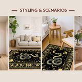 Whimsical Serpent Motif Design(Black)