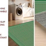 Rustic Diamond Print in Earthy Shades(Green)