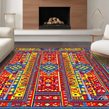Energetic Multicolor Diamond Motif(Red)