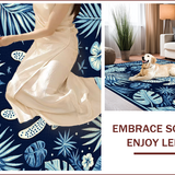 Tropical Navy Geometric Elegance(Blue)