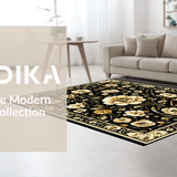 Sophisticated Digital Floral Print(Black)