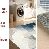 Modern Cream Geometric Lines(Gray)