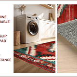 Vibrant Distressed Southwest Motif(Red)