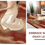 Bold Tiled Design in Warm Hues(Red)
