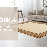 Elegant Natural Fiber Trellis Motif(Beige)
