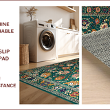 Textured Vintage Floral Elegance(Blue)