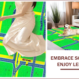 Whimsical Urban Landscape Tapestry(Green)