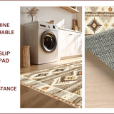 Non Slip Aztec Farmhouse(Beige)