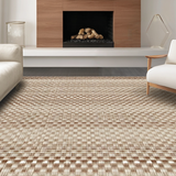 Artful Rustic Checkerboard Visual(Beige)