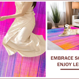 Whimsical Shaggy Rainbow Tones(Pink)