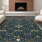 Cozy Shabby Chic Patterned Accent(Blue)