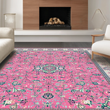 Rustic Beige Floral Harmony(Pink)