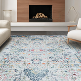 Minimalist Earth Tone Trellis Style(Blue)