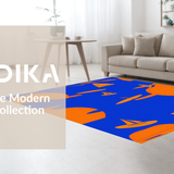 Playful Bright Tiled Composition(Blue)