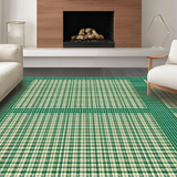 Striking Vintage Floral with Earthy Greens(Green)