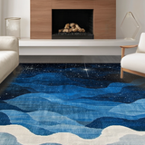 Lively Astronomical Patterned Accent(Blue)