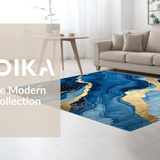 Artful Swirling Marble Effect(Blue)