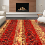 Chic Contemporary Crocodile Motif(Red)