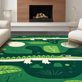 Playful Crocodile Cartoon Aesthetic(Green)